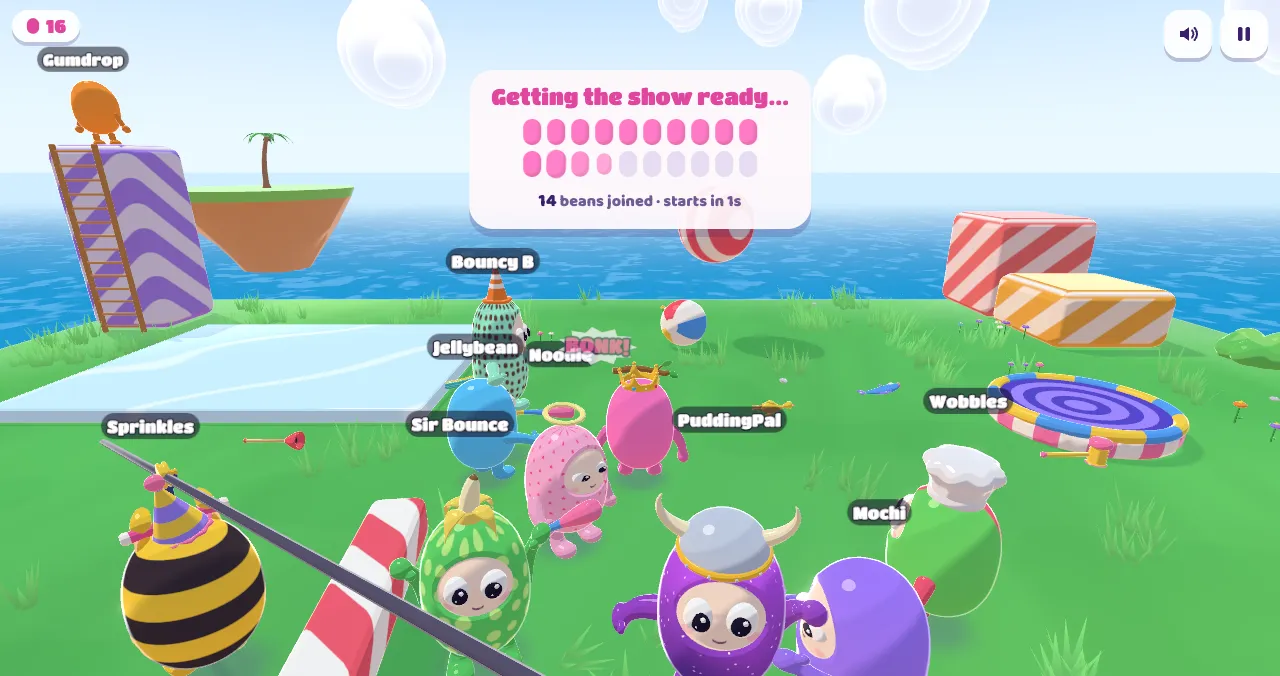 A show lobby filling up