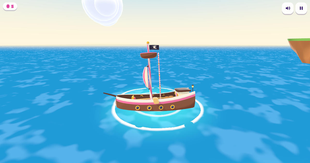 Pirate Wreck on the hub island.